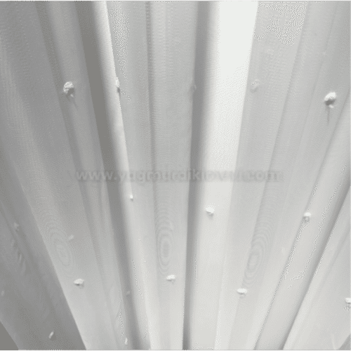 Nokta Desenli Güpürlü Tül Perde