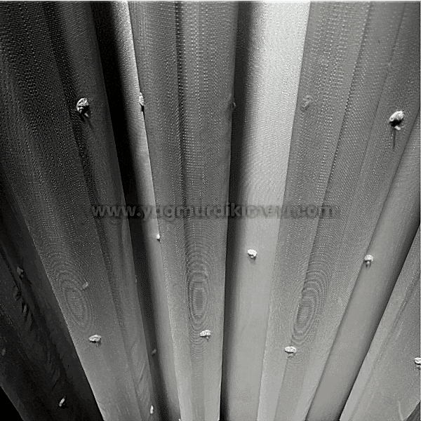  Nokta desenli güpürlü tül perde – sade şıklık, zarif detaylı modern tül perde