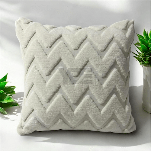 Punch İşlemeli Dekoratif Kırlent Kılıfı