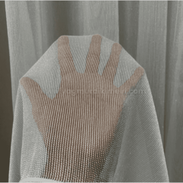 Simli çelik iplikli tül perde – tok duruşlu, modern ve ışıltılı model