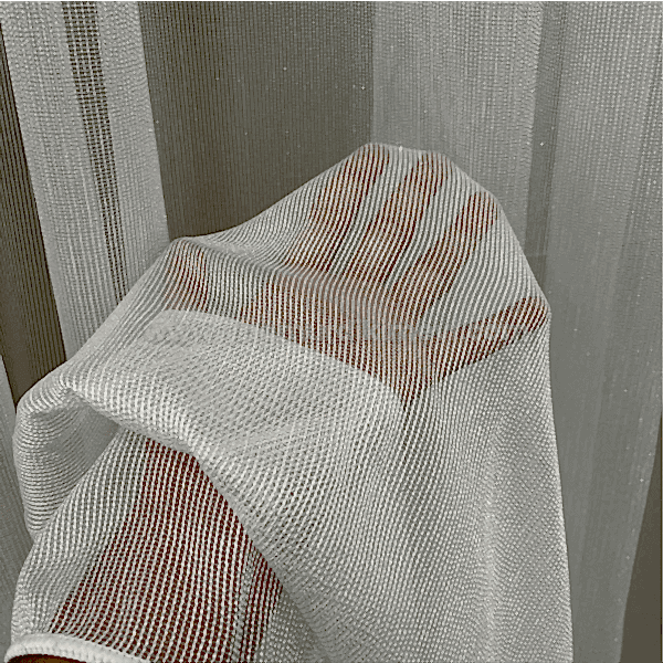 Simli çelik iplikli tül perde – tok duruşlu, modern ve ışıltılı model