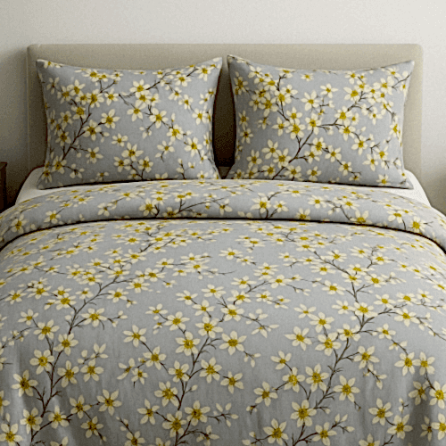 Mira Çiçekli Pamuklu Nevresim Takımı