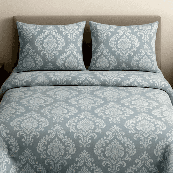 Aria modern pamuk nevresim takımı mavi desenli - Yağmur Dikim Evi