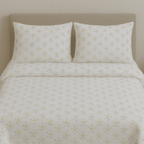 Alya Çiçekli Pamuklu Nevresim Takımı