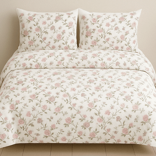 Nazar Çiçekli Pamuklu Nevresim Takımı