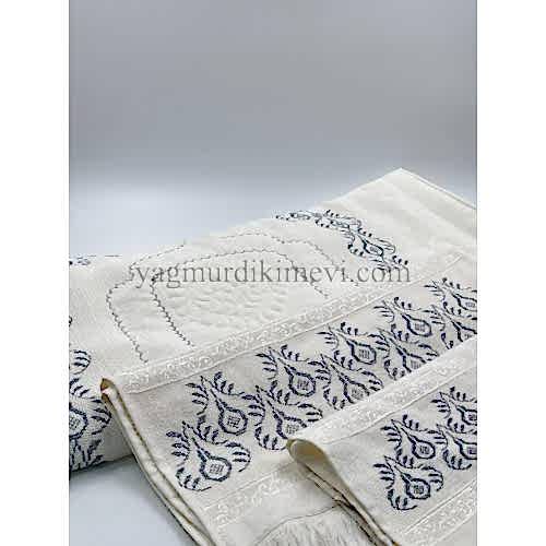 Kanaviçe İşlemeli Seccade Takımı (3’lü Set)