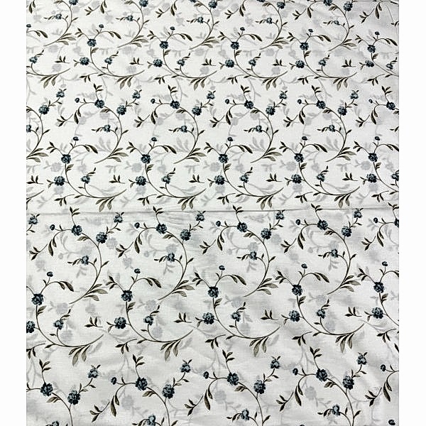 Zafir çiçekli pamuk nevresim takımı turkuaz desenli - Yağmur Dikim Evi