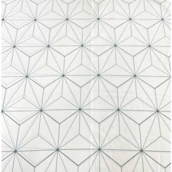 Optik modern pamuk nevresim takımı su yeşili desenli - Yağmur Dikim Evi